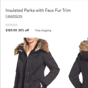 1 Madison parka - New with tags
